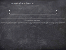 Tablet Screenshot of memoire-du-cyclisme.net